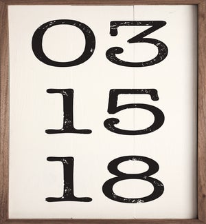 Personalized Date White